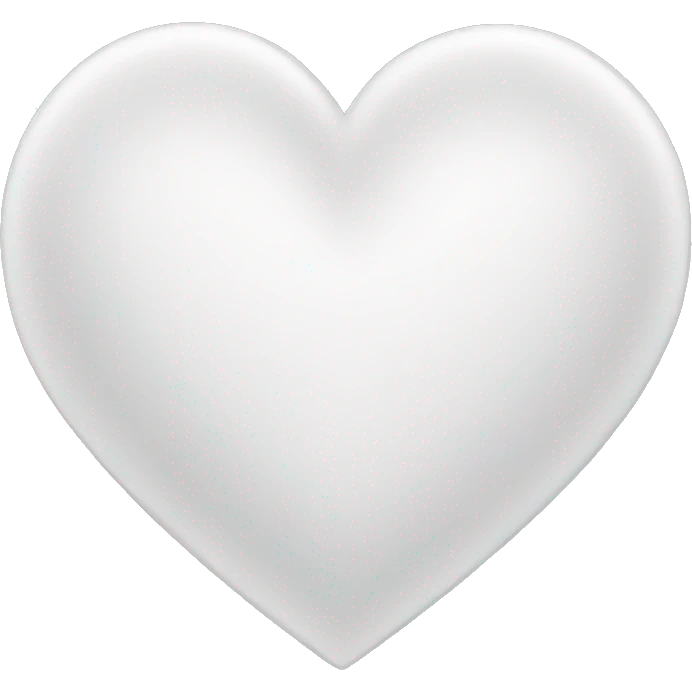 White heart emoji