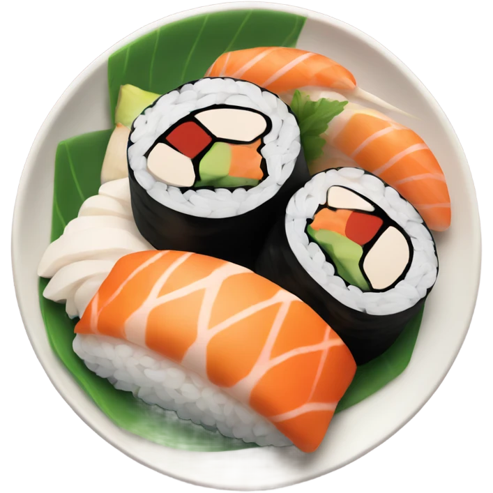 Plate of sushi emoji