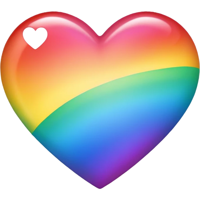heart with a rainbow gradient emoji