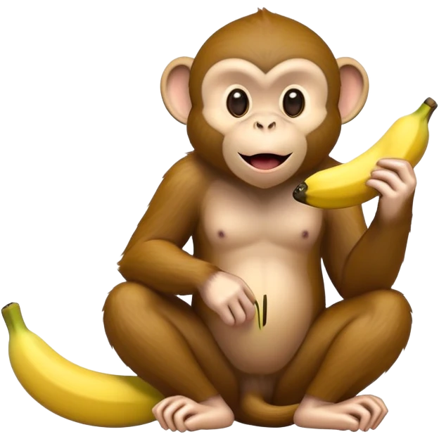 monkey eating a banana  emoji