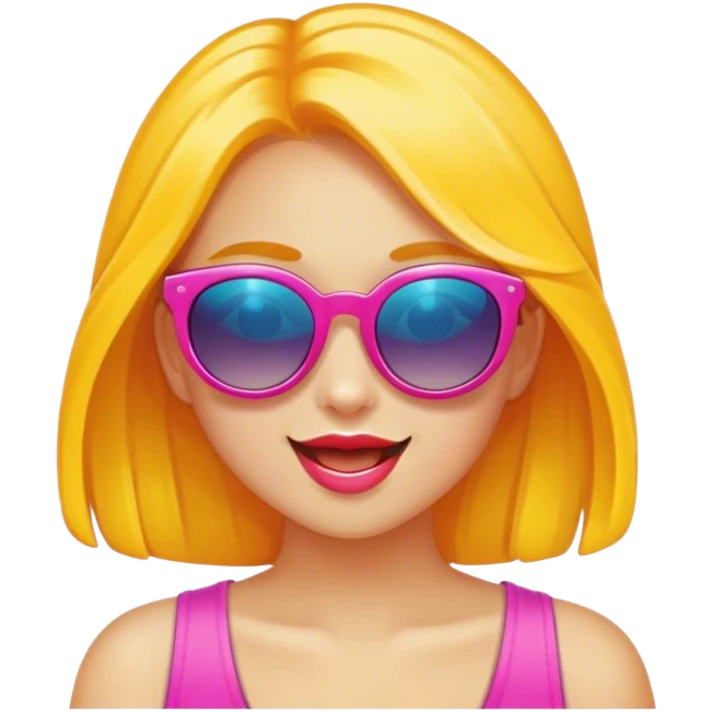 girl wearing sunglasses emoji