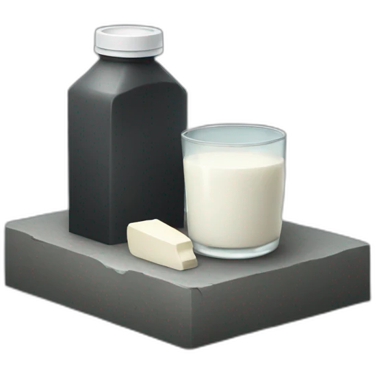 Grave with a bottle of milk emoji