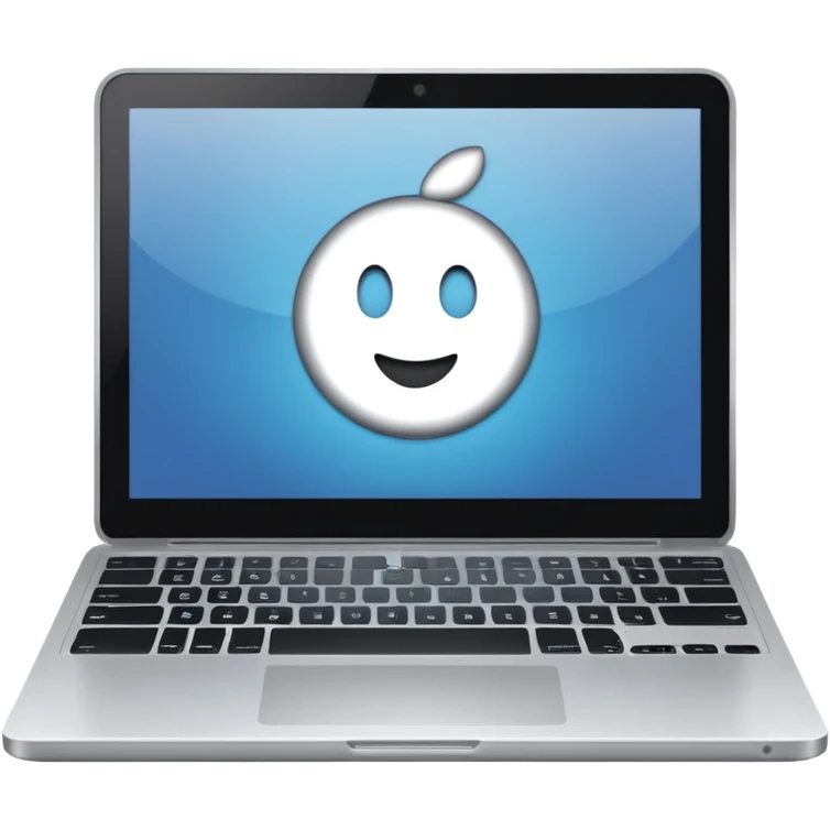 laptop with “1C” on the screen emoji
