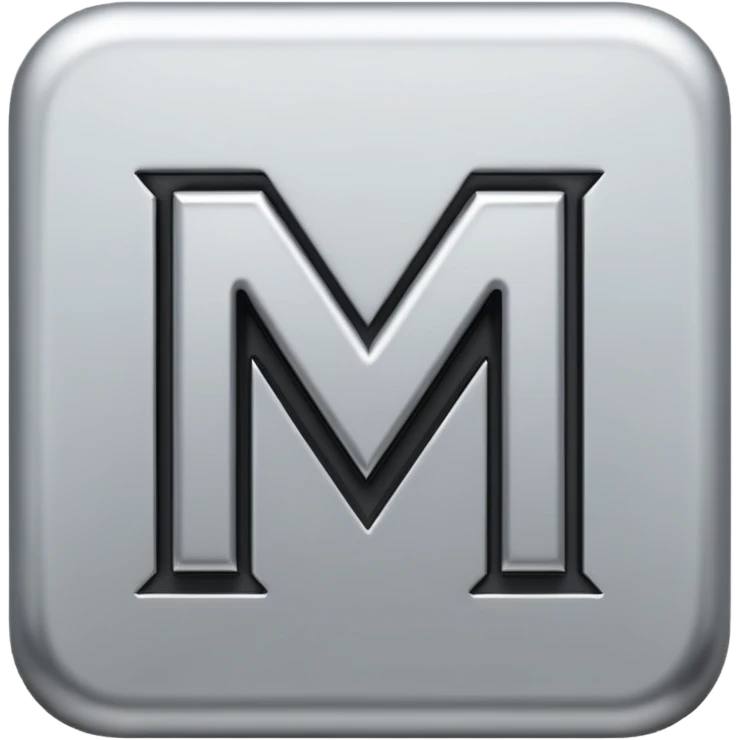 m 실버 \이니셜 emoji