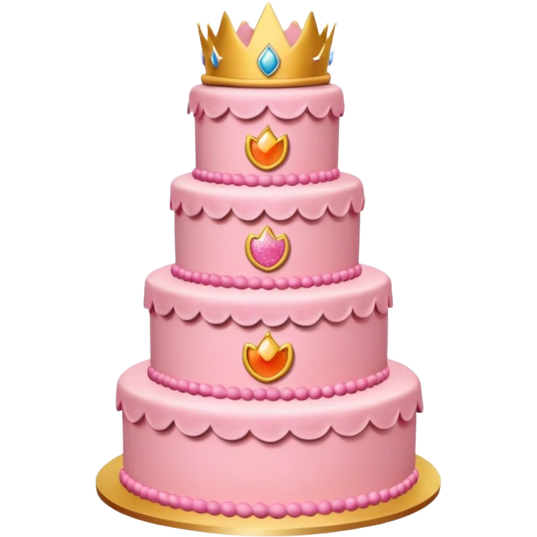 Princess peach cake emoji