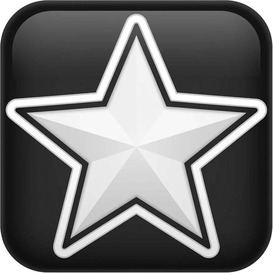 نجمة بيضا وحواف ابيض وباك جراوندها اسود للسناب توثيق emoji