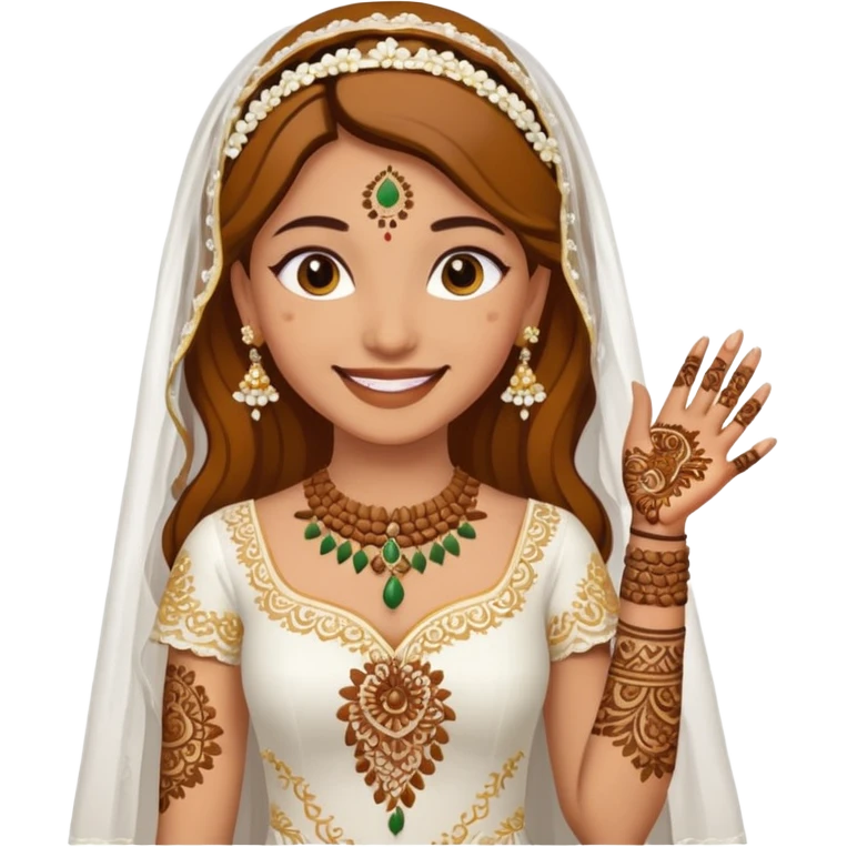bride in mehendi Ceremony emoji