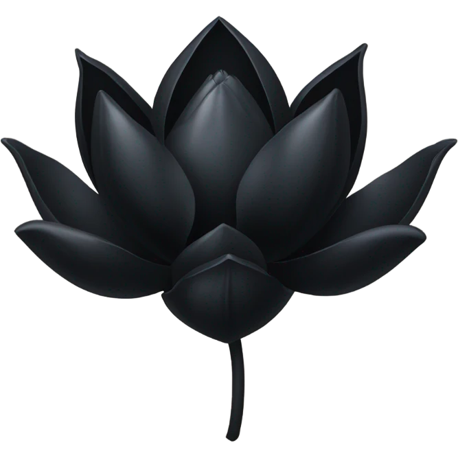 black lotus flower emoji emoji
