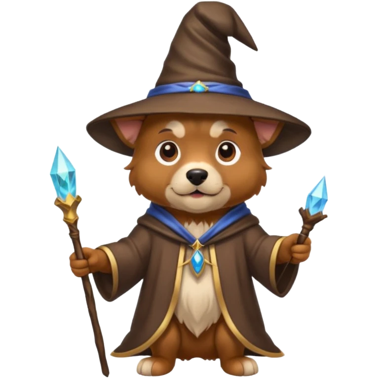 Dog wizard emoji