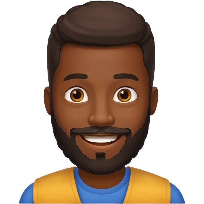 bearded black man emoji