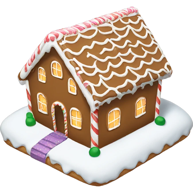 gingerbread house emoji