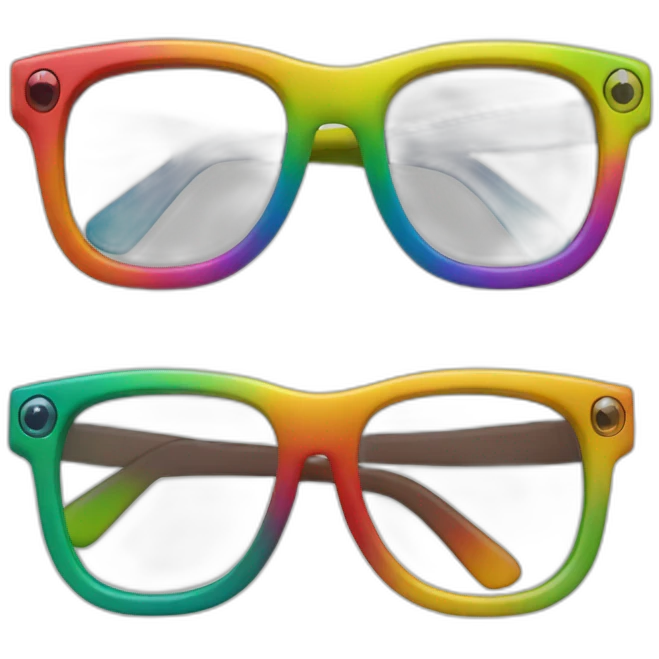 raibow glasses emoji