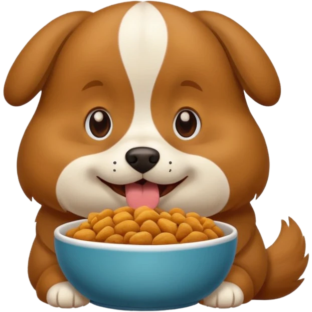 Dog eating my food emoji