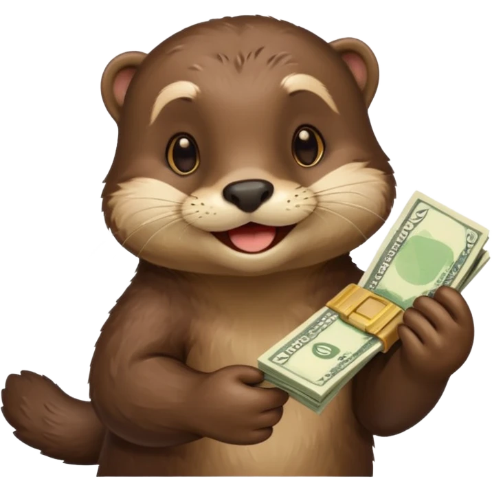 generate a take my money otter emoji emoji