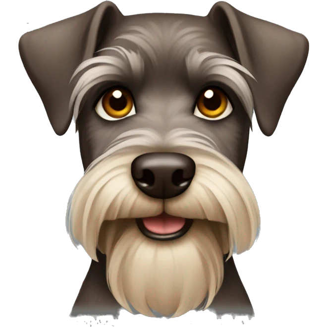 Brown schnauzer  emoji
