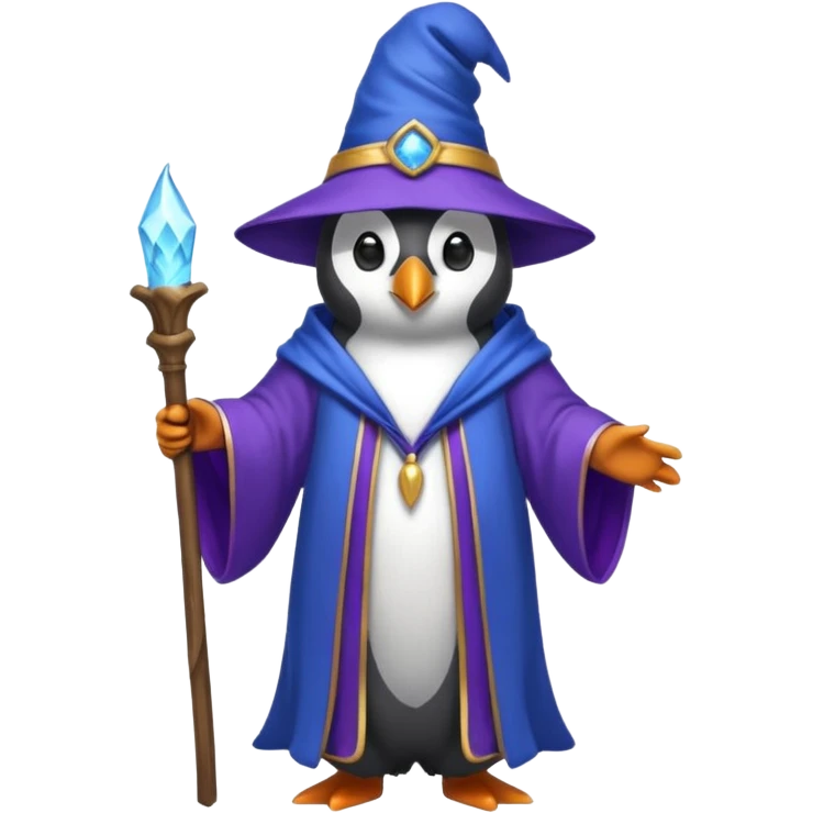 Penguin Wizard emoji
