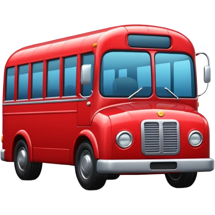 Single Bus in 3d style  emoji