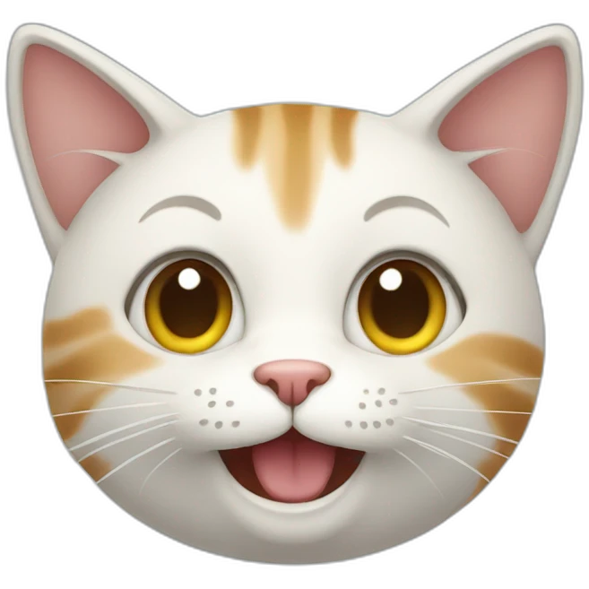 Cat with 2 smiles emoji
