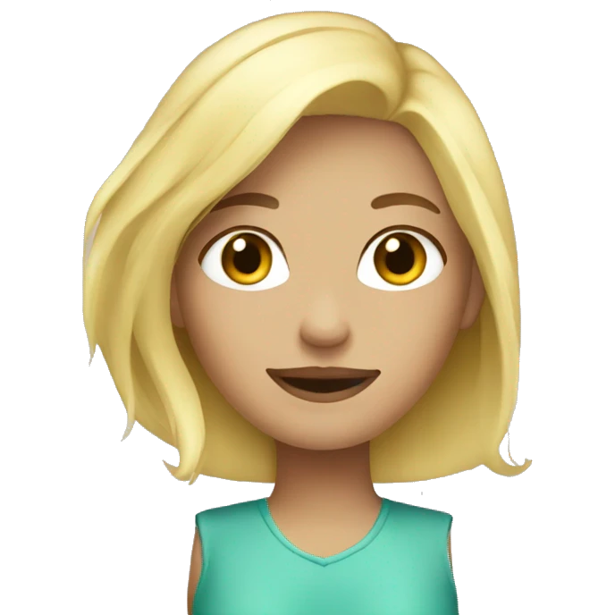 blonde clean girl  emoji