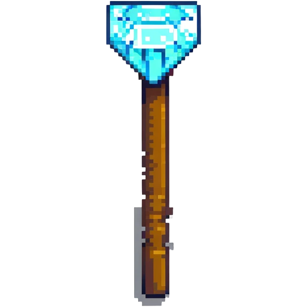 Minecraft diamond pickaxe tool emoji