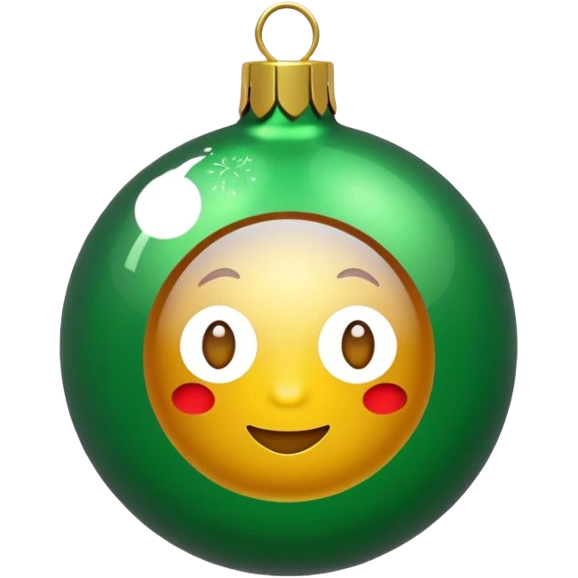 christmas ornament "Oh Well" emoji