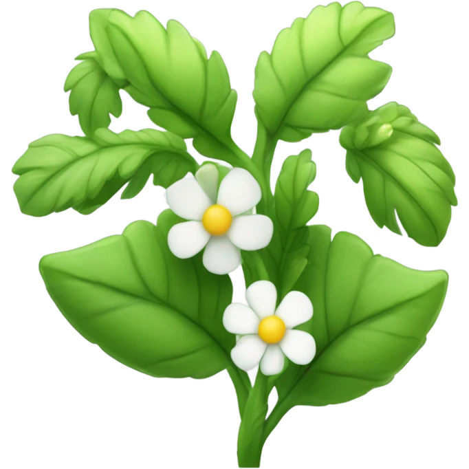 Cleaver plant  emoji