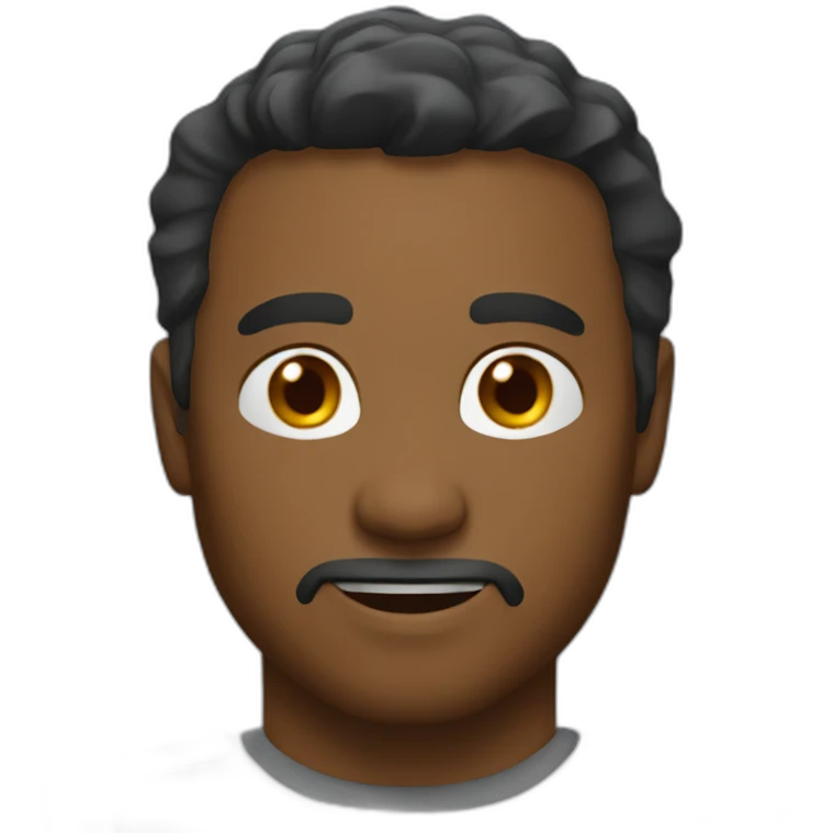 Man say "halo" word emoji