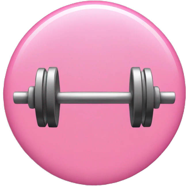 pink barbell emoji