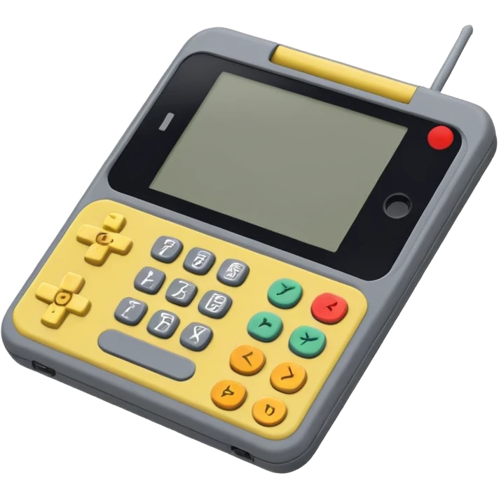 handheld console 1990s emoji