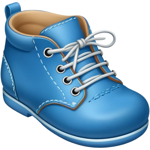 Blue baby shoe emoji
