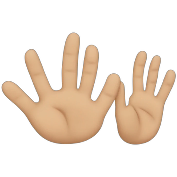 five fingers emoji