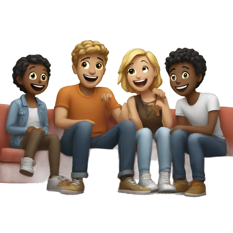happy moments with friends emoji