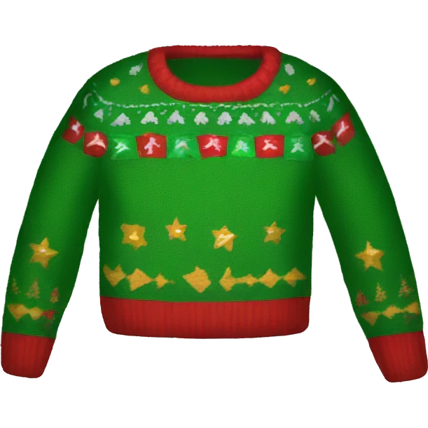 ugly christmas sweater emoji