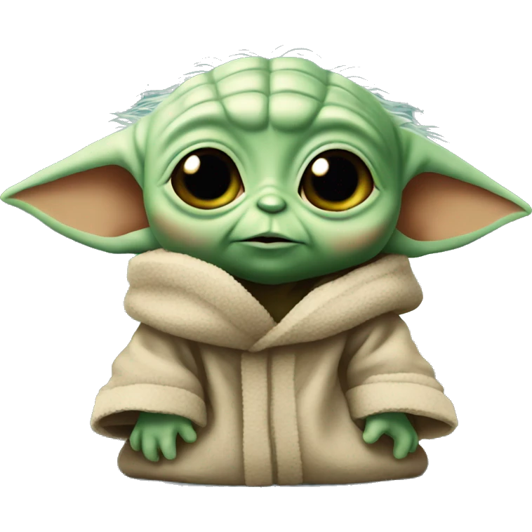 Baby Yoda quizzical  emoji