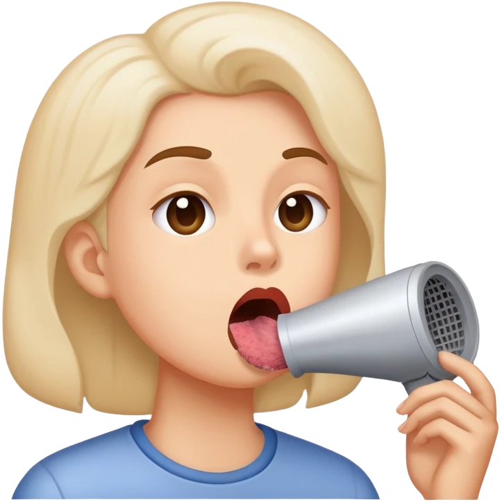 Licking Dryer Lint emoji