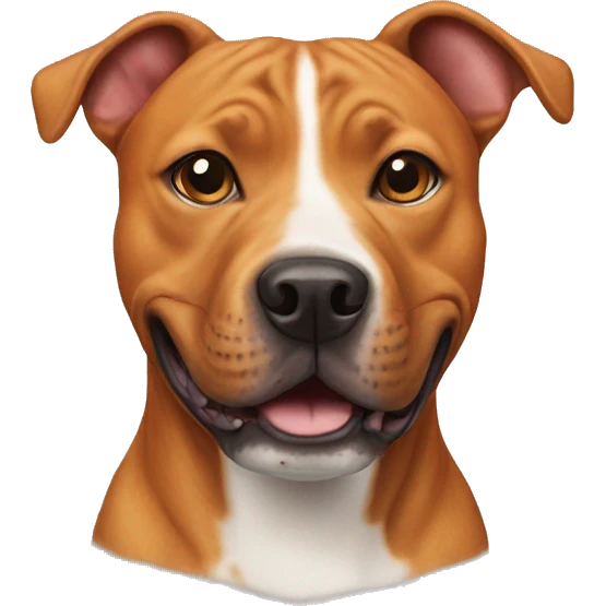 ginger staffy dog emoji