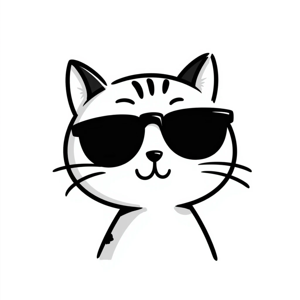 cat wearing sunglasses emoji