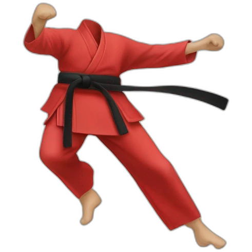 martial arts RED belt emoji
