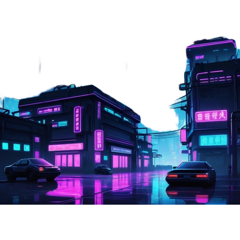 Cyberpunk aesthetic dark city night with neon lights shiny lights, aesthetic, shiny, beautiful, badass, edgy, pretty, amazing, epic, full square picture emoji