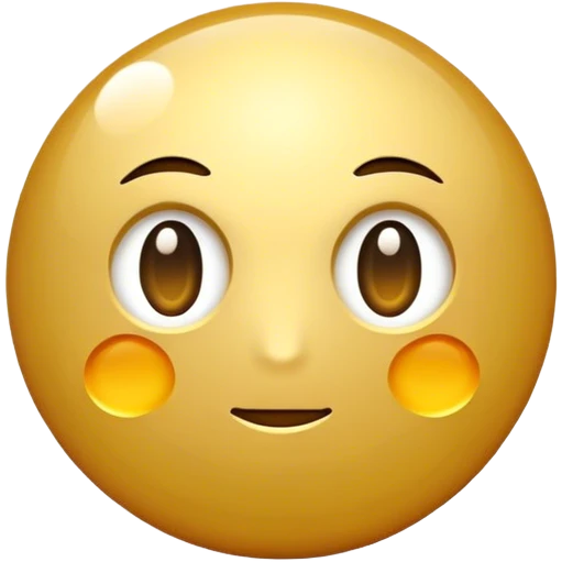 Gold dot emoji
