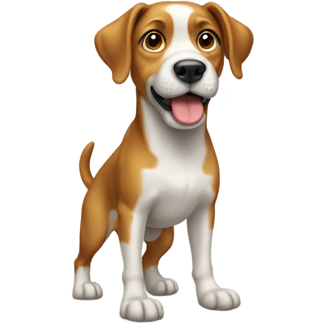 Dog standing on two feet emoji