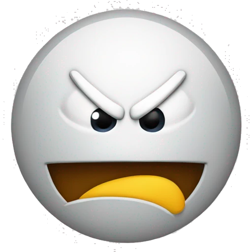 Angry face with node  emoji