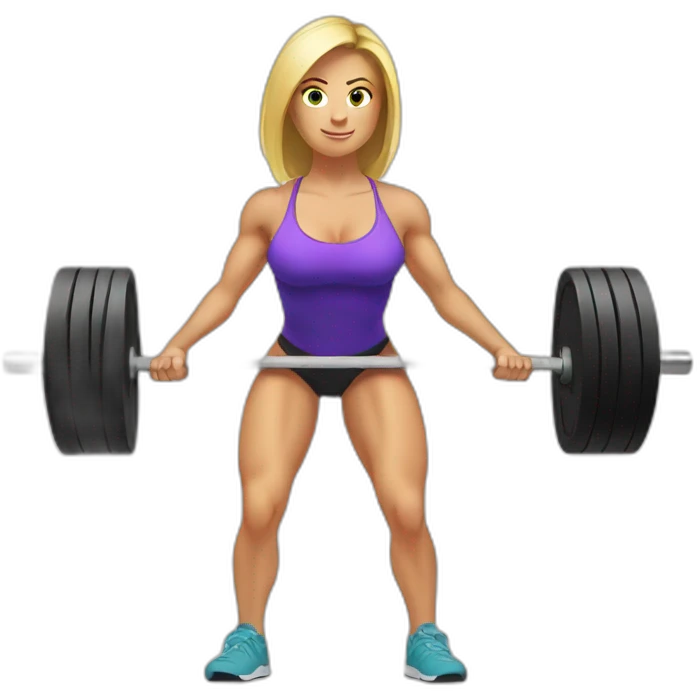 Deadlift exercise emoji