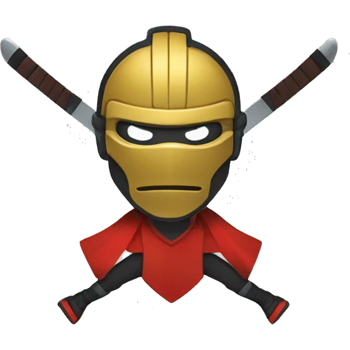 Blason de foot d’une équipe de ninja  emoji