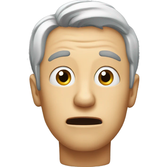 Stephane Bern with shocked face emoji