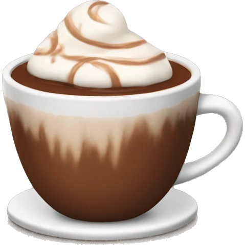 Brown hot chocolate cup emoji