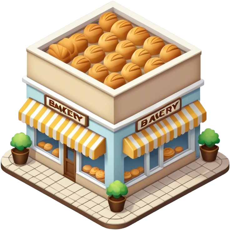 Isometric bakery emoji