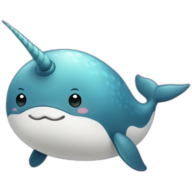 narwhal-mustache emoji