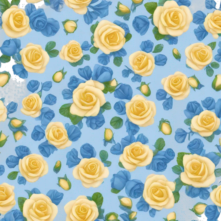 Rosas azul emoji