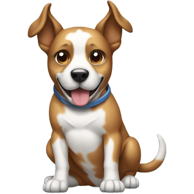 Dog working out in the gym  emoji